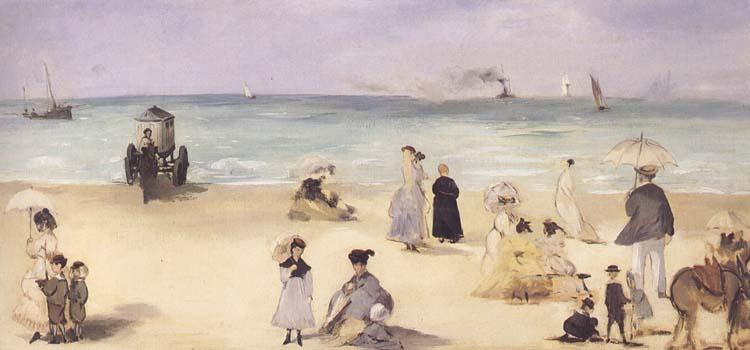 Edouard Manet Sur la plage de Boulogne (mk40) France oil painting art